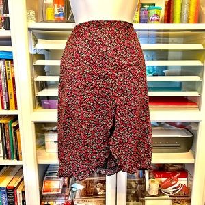 Floral Ruffled Skirt